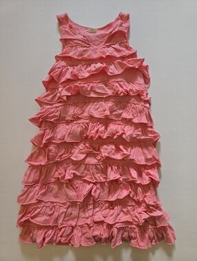 Crewcuts Pink Ruffle Dress Sz 6/7